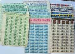 Thirty  1  3 and 8 Cent Mint US Sheets