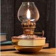 Copper & Brass Oil Lamp with Glass Bulb