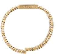 Bvlgari Tubogas Quadrato SQ222T, 22mm, Black Dial, Tri Gold Ladies Watch