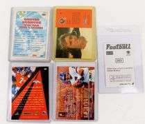 4 John Elway Football Cards & 1 Sticker