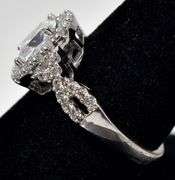 CZ Gemstone Ring in Sterling Silver