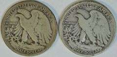 Scarcer 1917-D (Obv) and 1917-S (Obv) Walking Liberty Half Dollars