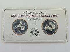 Beckton Zodiac Collection Sterling Silver Medals