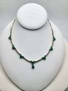Very fine Columbian emeralds and diamond necklace