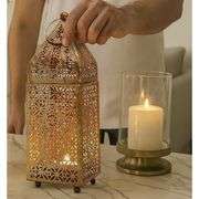 Pack of 6 Moroccan Gold Lanterns