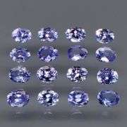 Heavy flashing! Untreated! 2.90ct oval cut Tanzanite set