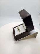 14K gold D, VVS1 lab grown diamond ring