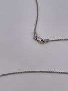 CERTIFIED BRAND NEW 14K WHITE GOLD NECKLACE WITH DIAMOND PENDANT
