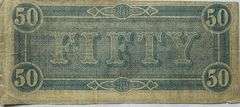 $50 Feb 17 1864 Series CSA Note