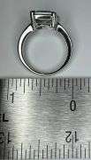 Stunning 6.75 Ct   Blue/Green Lab Simulated Diamond Ring