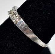 Diamond Band Ring in Sterling Silver