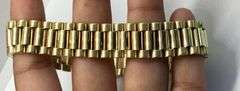 18K Yellow Gold Rolex Matte Bracelet