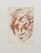 Salvador Dali, 'Portrait of Chagall' Etching