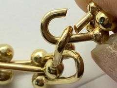 14K Yellow Gold Horseshoe Link Chain