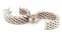 Tiffany & Co Somerset Mesh hoop earrings
