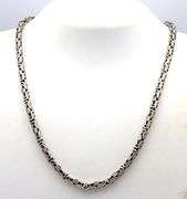 Lot of Vintage 925 sterling silver Byzantine necklace and ring