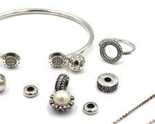 Lot of Pandora mixed jewelry in 925 sterling silver