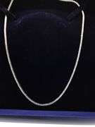 14K White Gold lab Diamond Tennis Necklace