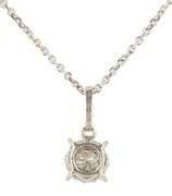 0.80ctw Round Diamond Halo Pendant Necklace in 14K