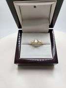 14K gold with 1.15 ctw D, VVS1 lab grown diamond ring