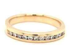 Popular 14K YG Channel Set Diamond Band