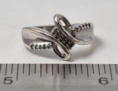 Diamond Ring in Sterling Silver