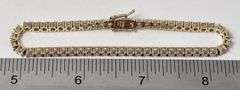 CZ Gemstone Tennis Bracelet in Sterling Silver