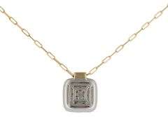 New Frederic Sage Large Firenze II 1.09ctw Diamond Pendant Necklace in 14K