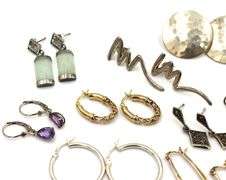 Group lot of Vintage 925 sterling silver earrings