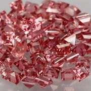 Exquisite 3.88ct set of rare pink Malaya Garnets