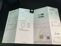 I.G.I CERTIFIED 7.12 CARAT LOOSE DIAMOND EMERALD CUT