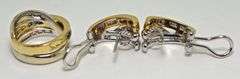 Beautiful 18K Two-Tone Sapphire & Diamond Suite