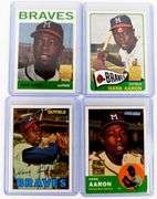 4 Hank Aaron Topps Baseball Reprints
