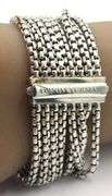 David Yurman multi row box  link bracelet