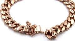 10kt Rose gold Curb link bracelet