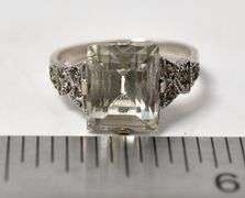CZ Gemstone Ring in Sterling Silver