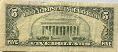 $5 1988A FRN  Error Note