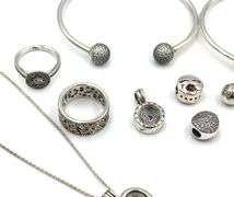 Lot of Pandora mixed jewelry in 925 sterling silver