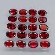 Set of 20 top red VS Garnets weighing 18.45 carats