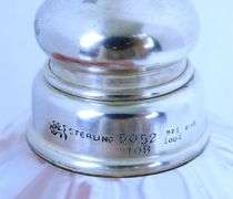 Antique Glass & Sterling Silver Scent Bottle