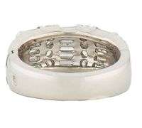 1.00ctw Baguette and Round Diamond Statement Band Ring in Platinum
