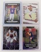 4 QB Latest Rookie Football Cards