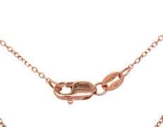 14kt Yellow gold 0.20ctw 2 stone diamond pendant on chain necklace
