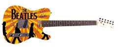 The Beatles Facsimile Signed Custom Graphics Guitar