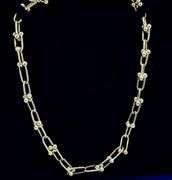 14K Yellow Gold Horseshoe Link Chain