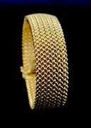 Utterly Impressive 14K Yellow Gold Mesh Bracelet