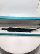 New! +5 ctw all natural diamonds weaved on fabric bracelet