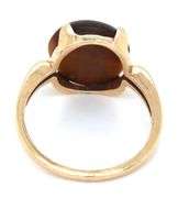 Tasteful 14k yellow gold Tigers Eye Ring