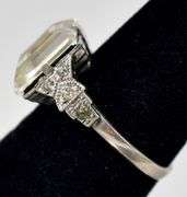 CZ Gemstone Ring in Sterling Silver
