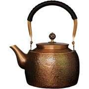 Large Hammered Copper Kettle
